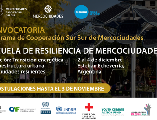 Período de candidaturas adiado: 7ª edição da Escola de Resiliência de Mercocidades