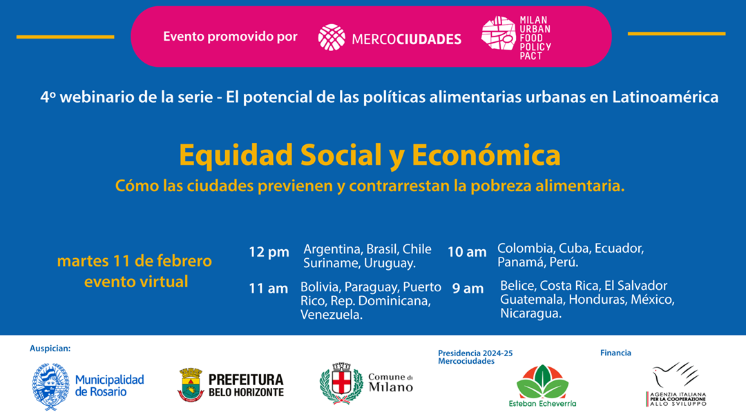 Inscripciones abiertas: webinario sobre políticas alimentarias con perspectiva de Equidad Social y Económica