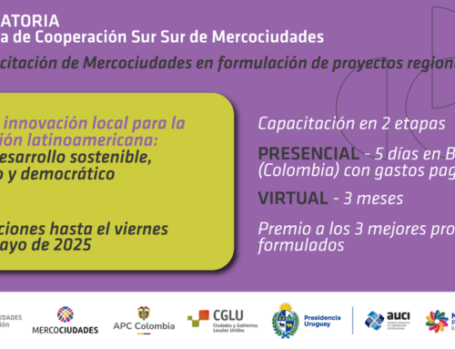 Convocatoria Sur Sur: Capacitación de Mercociudades en formulación de proyectos regionales